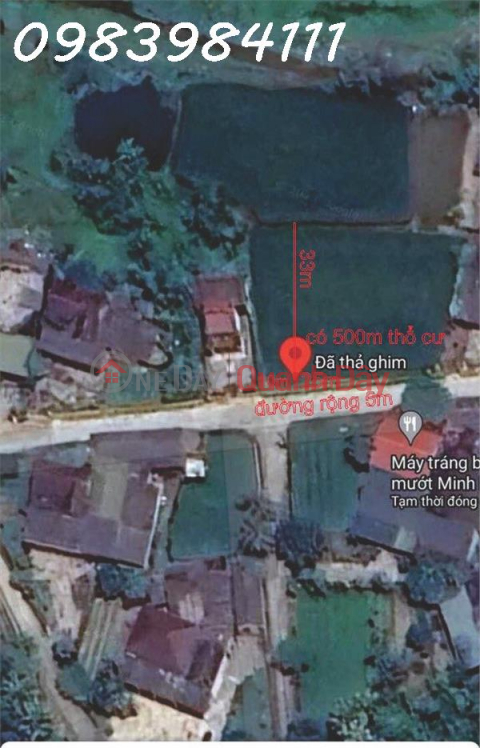 Owner needs to sell 850m2 of land in Thach Ha Town, Ha Tinh, investment price _0