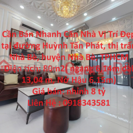 Cần Bán Nhanh Căn Nhà Vị Trí Đẹp tại huyện Nhà Bè, TPHCM _0