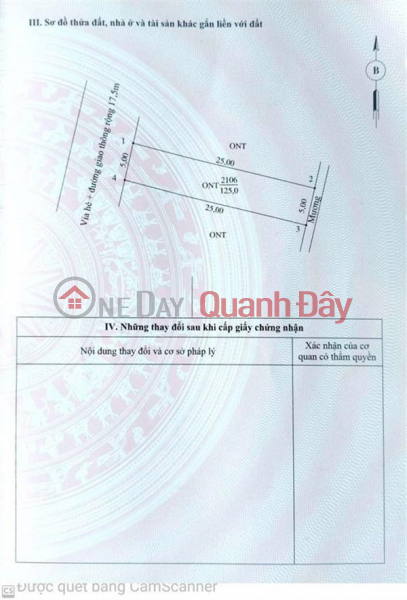 BEAUTIFUL LAND - GOOD PRICE - Urgent Sale of Land Lot in Xuan Thinh Commune, Trieu Son District, Thanh Hoa Province Sales Listings