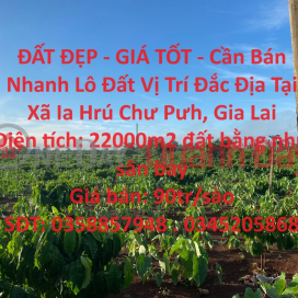 BEAUTIFUL LAND - GOOD PRICE - For Quick Sale Land Lot Prime Location In Ia Hrú Chu Puh Commune, Gia Lai _0