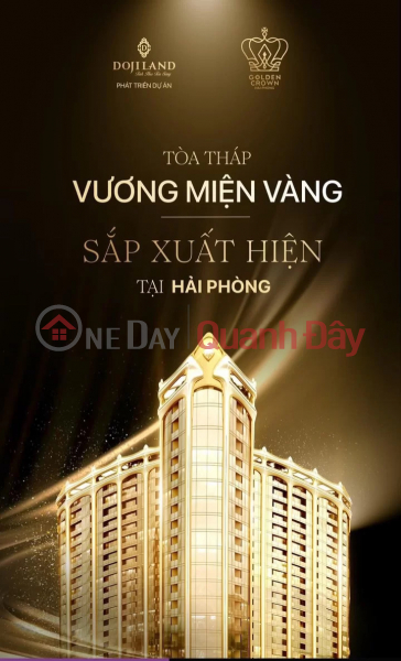 Property Search Vietnam | OneDay | Nhà ở, Niêm yết bán | CƠ HỘI VÀNG CHỈ CÓ MỘT! Đừng để lỡ Căn Hộ Vàng Golden Crown Hải Phòng!