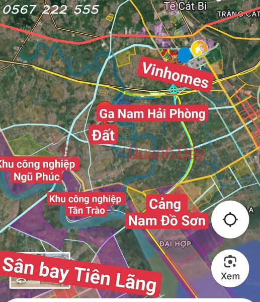 đ 1,32 tỷ | Lô góc hiếm trung tâm Kiến Thụy – đường nhựa 4m, giá chỉ 1,x tỷ ZALO 0567 222 555