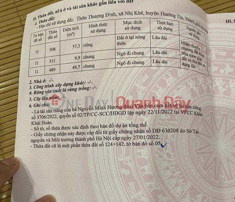 [Chính Chủ] Cần Bán Gấp Lô đất Nhị Khê, Cách QL 600m, Giá Chỉ 32tr/m2 _0