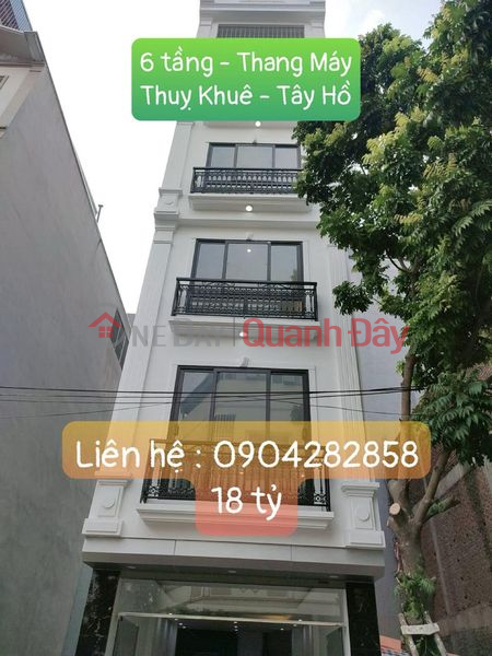 House for sale Street Front - Thuy Khue - Tay Ho 39m l 6 floorsElevator price 18 billion -Elevator Sales Listings