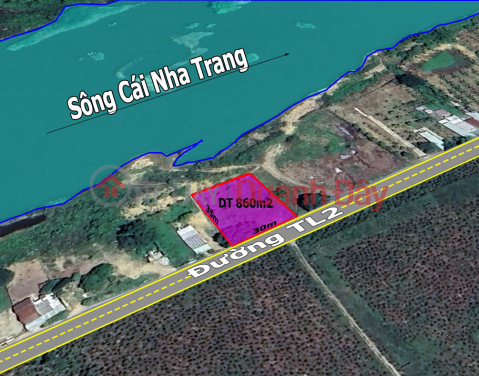 Land for sale in Dien Tho Dien Khanh, frontage of TL2 street, view of Cai river, Nha Trang _0