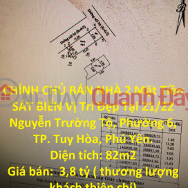 CHÍNH CHỦ BÁN NHÀ 2 Mặt Tiền SÁT BIỂN Vị Trí Đẹp Tại TP. Tuy Hòa, Phú Yên. _0