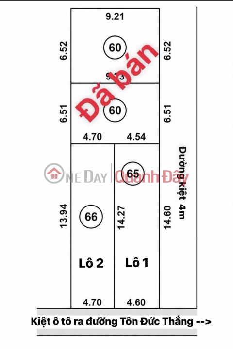 Bán đất 2 mặt kiệt Ô TÔ K230 Tôn Đức Thắng - thông Nguyễn Đỗ Cung _0