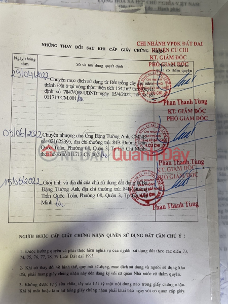 Property Search Vietnam | OneDay | Residential Sales Listings, High-return investment opportunity: Land plot for sale with three road frontages in Trung An Commune, Cu Chi District, Ho Chi Minh City.