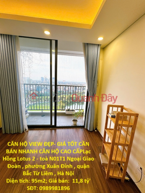 APARTMENT WITH NICE VIEW - GOOD PRICE, NEED TO SELL QUICKLY LUXURY APARTMENT, N01T1 building, Diplomatic Corps, Bac Tu Liem district, Hanoi _0