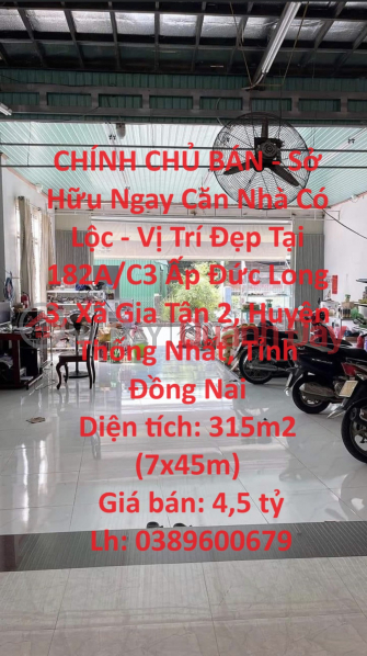 CHÍNH CHỦ BÁN - Sở Hữu Ngay Căn Nhà Có Lộc - Vị Trí Đẹp Tại Thống Nhất, Tỉnh Đồng Nai Niêm yết bán