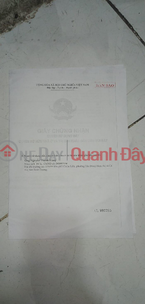 Property Search Vietnam | OneDay | Nhà ở Niêm yết bán CHÍNH CHỦ Cần Bán CĂN NHÀ Vị Trí Đẹp- Giá Rẻ Tại TP Dĩ An