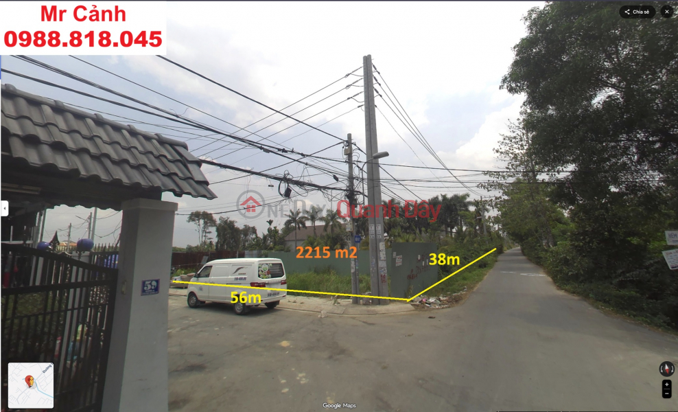 Property Search Vietnam | OneDay | Residential Sales Listings Land for sale 2215m2 Thu Duc district, HCMC, 2215m2, corner lot, 38m frontage, car access. Price 72 billion