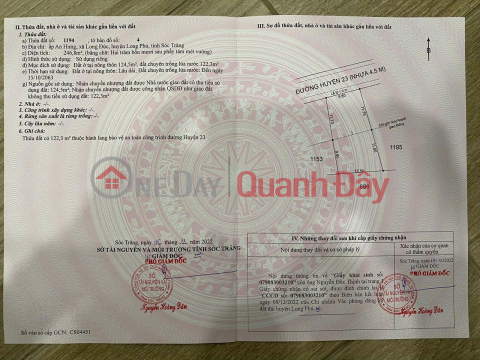 ĐẤT ĐẸP – GIÁ TỐT – CHÍNH CHỦ CẦN BÁN GẤP tại Xã Long Đức, Huyện Long Phú, Sóc Trăng _0