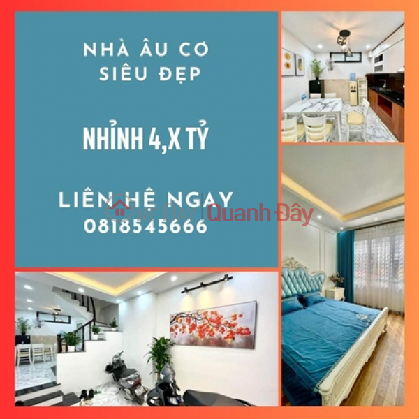 MẶT NGÕ ÂU CƠ GIÁ HƠN 4 TỶ NHÀ QUẬN TÂY HỒ 10M RA ÔTÔ RA MẶT PHỐ Niêm yết bán