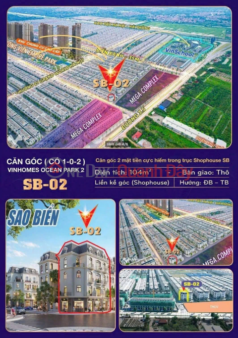 Starfish Corner Townhouse - A rare and beautiful location at Vinhomes Ocean Park 2 - Premium amenities _0