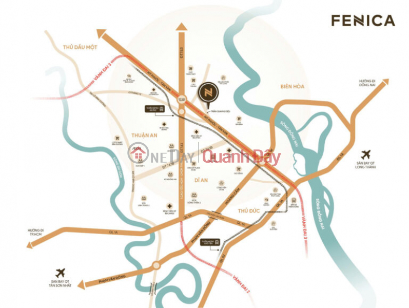 Fenica Dĩ An,Tâm điểm an cư mới, đón đầu làn sóng tăng giá khu Đông TP.HCM, giá F0 CĐT Niêm yết bán