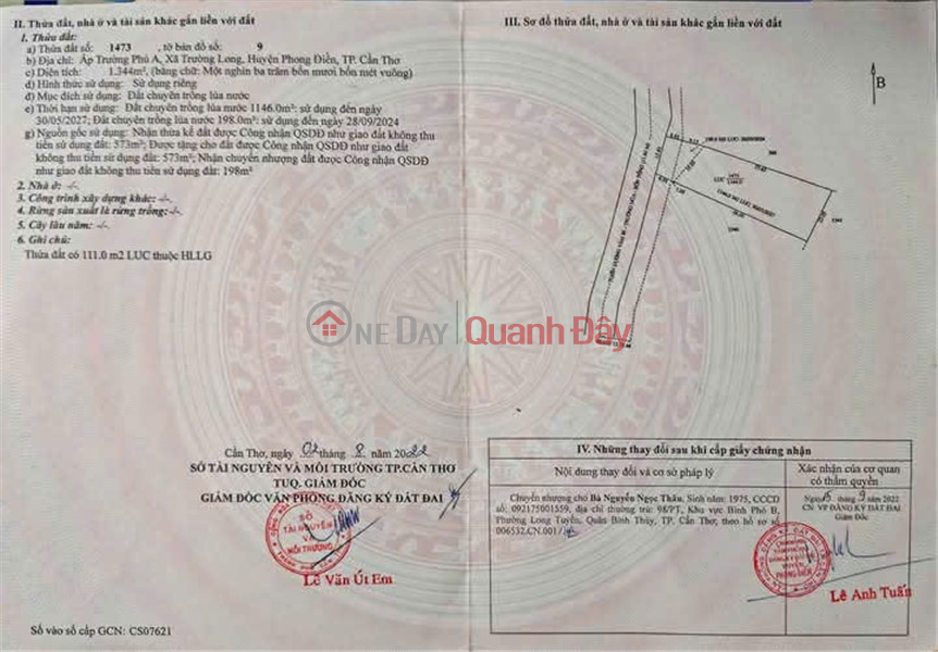Property Search Vietnam | OneDay | Residential Sales Listings | Owner Sells Land on Vam Bi Road - Truong Hoa - 4 Tong, Phong Dien, Can Tho City