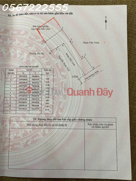 Chính chủ bán đất tuyến 2 tỉnh lộ 403, thôn Ngũ Đoan, huyện Kiến Thụy, Hải Phòng. Niêm yết bán