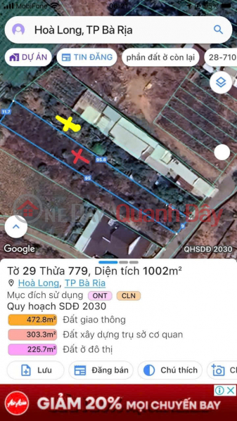 BEAUTIFUL LAND WITH RED BOOK OWNER 1002 m2 Road 19 - Hoa Long Commune - Ba Ria City - Vung Tau Province Sales Listings