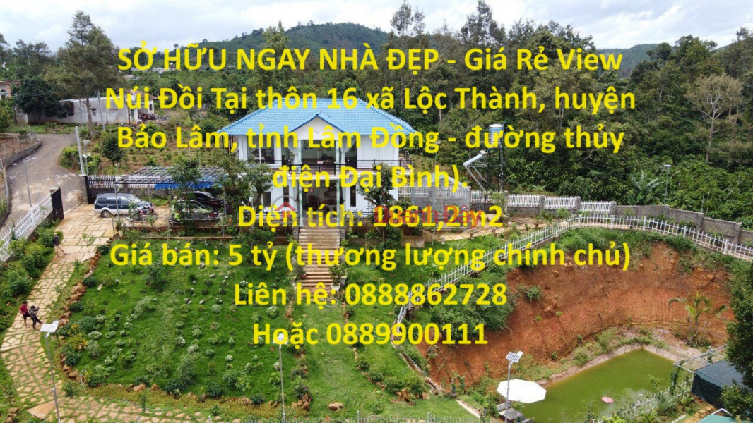 SỞ HỮU NGAY NHÀ ĐẸP - Giá Rẻ View Núi Đồi Tại Lộc Thành, Bảo Lâm Niêm yết bán