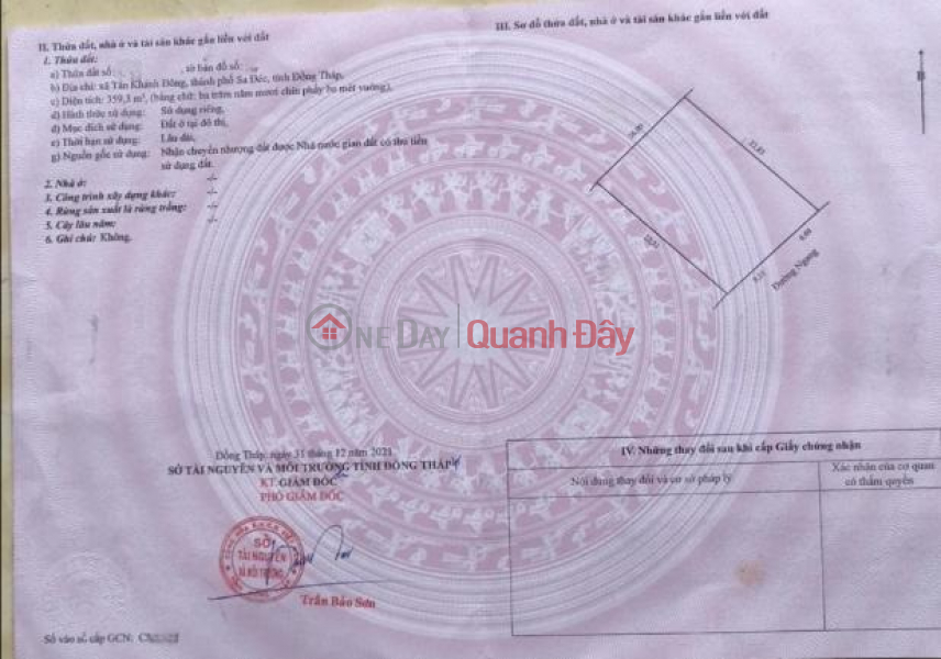 Bán NhàTrọ Mặt Tiền Phường Sa Đéc, 359m2, 10PN. Sổ Hồng, Hướng ĐN, Niêm yết bán