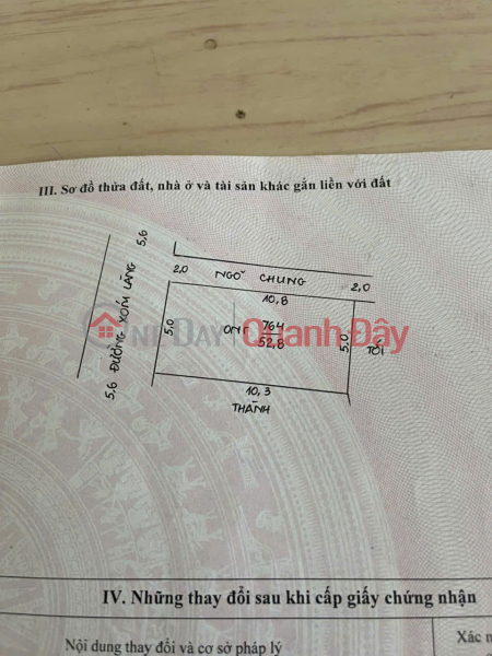 ĐẤT ĐẸP - GIÁ TỐT - Cần Bán Nhanh Lô Đất Vị Trí Đắc Địa Tại Phụng Châu, Chương Mỹ, Hà Nội Niêm yết bán