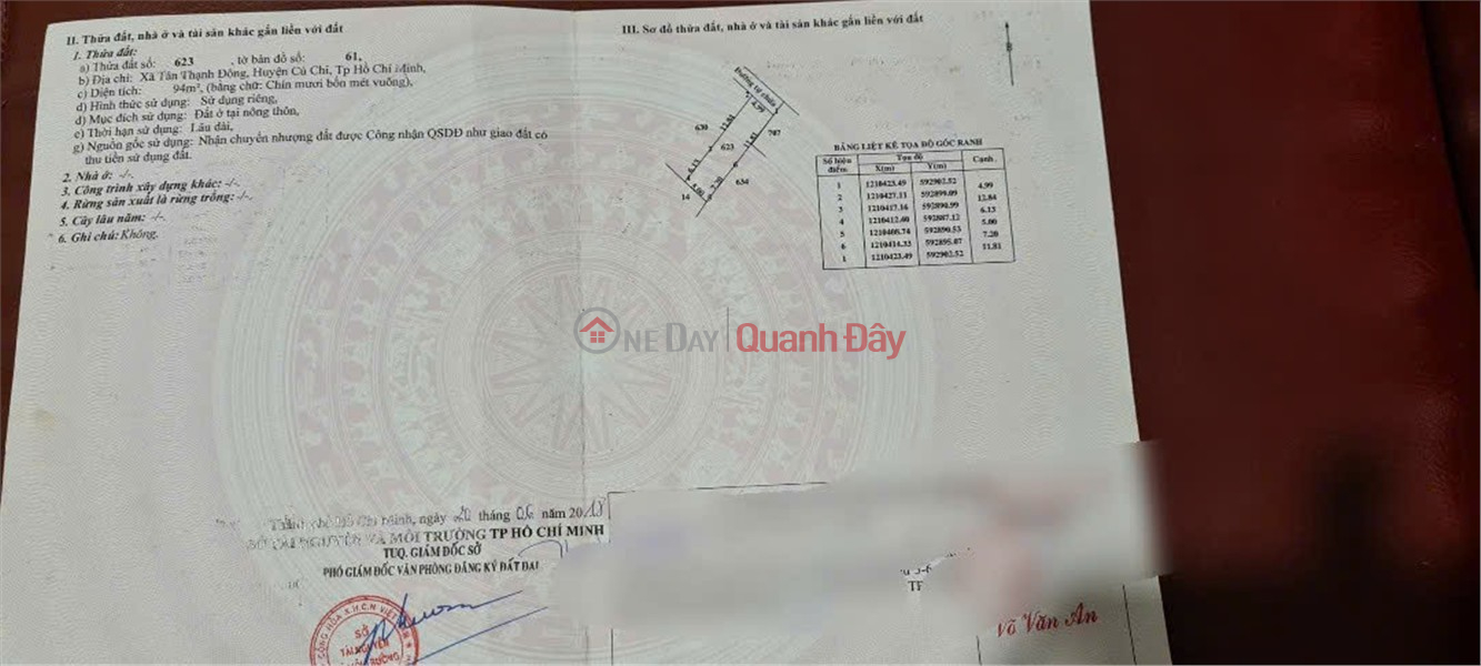 ĐẤT ĐẸP – GIÁ TỐT – CHÍNH CHỦ CẦN BÁN LÔ ĐẤT TẠI Tân Thạnh Đông, Củ Chi, HCM Niêm yết bán