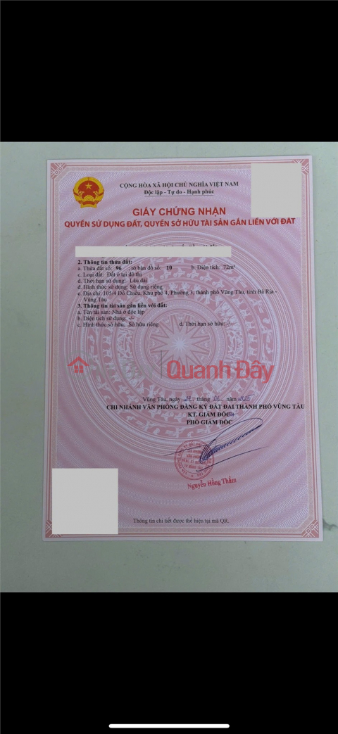 BÁN ĐẤT TẶNG NHÀ - Địa Chỉ 105/4 Đường Đồ Chiểu, Phường 3, Vũng Tàu, Bà Rịa Vũng Tàu _0