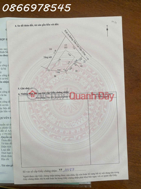 Land for sale with house at Tran Cao Van, Da Nang City - Price reduced by 100 million from 3 billion 250 to 3150 million _0