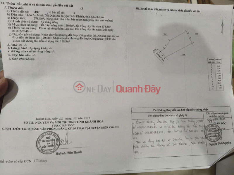 đ 3.91 Billion | FOR SALE: BEAUTIFUL PLOT OF LAND - GREAT PRICE - Prime location in An Ninh, Dien Khanh - 500m from Vo Nguyen Giap Street, Nha Trang