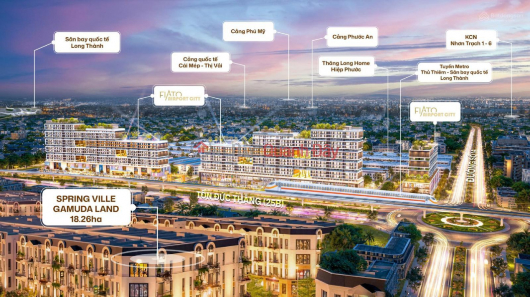 đ 1.9 Billion | Fiato Airport City – Golden investment center next to Long Thanh airport