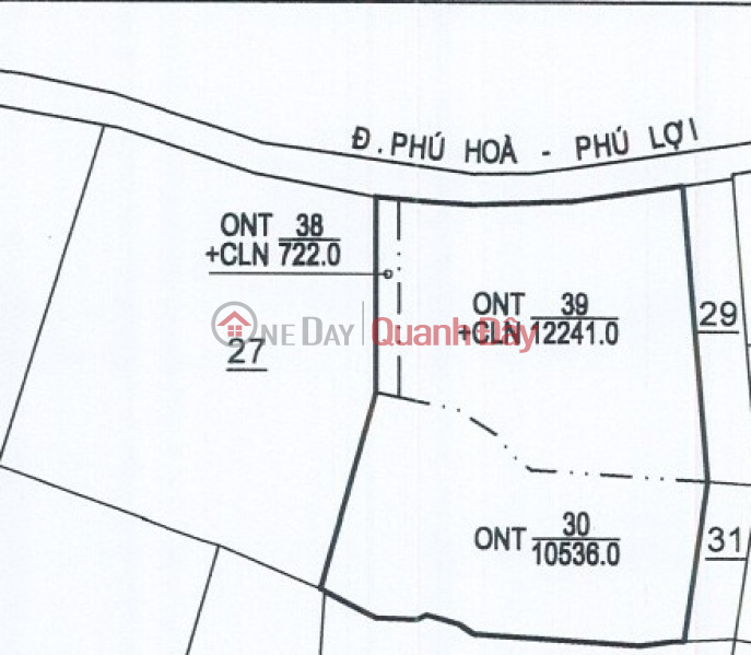 Property Search Vietnam | OneDay | Sales Listings | FOR SALE 2.3ha LAND, 121m FRONTAGE OF INTER-COMMUNE ROAD IN DINH QUAN, DONG NAI