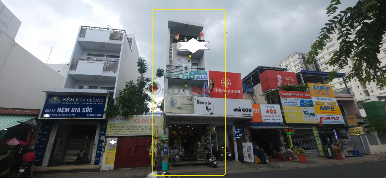Property Search Vietnam | OneDay | Residential, Rental Listings House for rent, Tan Huong frontage, 80m², 3 floors - NEXT TO BANK - CROSSROAD