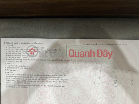 OWNER'S LAND - SUPER INVESTMENT PRICE IN Dang Xa Commune, Gia Lam, Hanoi _0