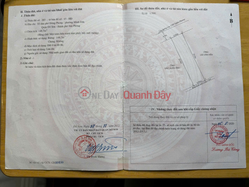 Property Search Vietnam | OneDay | Nhà ở | Niêm yết bán | MẶT ĐƯỜNG NGHĨA PHƯƠNG ĐỒ SƠN – GIÁ CHỈ 2X TRIỆU/M² – HÀNG HIẾM KINH DOANH ĐỈNH ZALO 0567 222 555