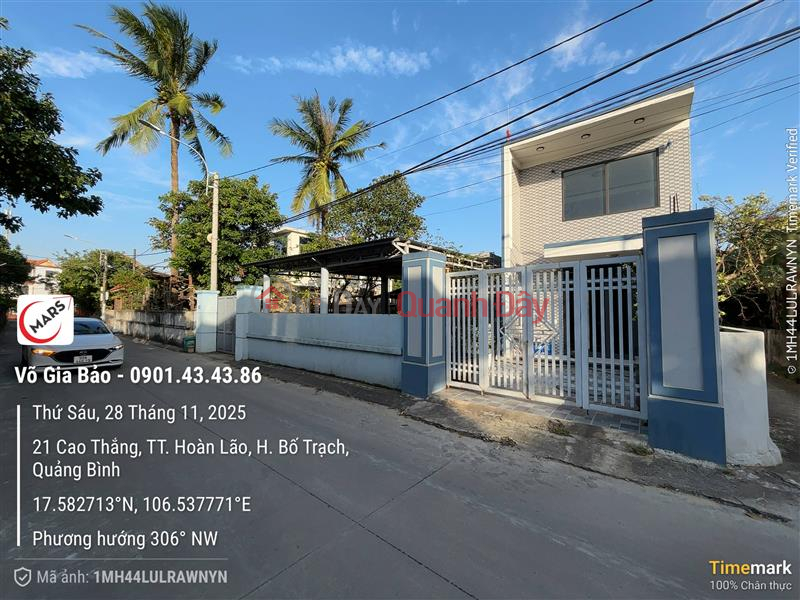 House for sale on Cao Thang Street, TK12, Hoan Lao Town, Bo Trach District, Quang Binh Province. Vietnam Sales | đ 4.5 Billion
