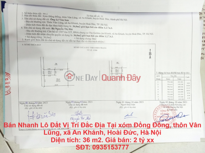 ĐẤT ĐẸP - GIÁ TỐT - Cần Bán Nhanh Lô Đất Vị Trí Đắc Địa Tại An Khánh, Hoài Đức, Hà Nội Niêm yết bán