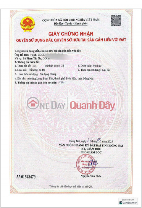 LAND OWNED BY THE OWNER - GOOD PRICE - Land for Sale in Diamond Residential Area (full infrastructure) Long Binh Tan, Bien Hoa, Dong Nai _0