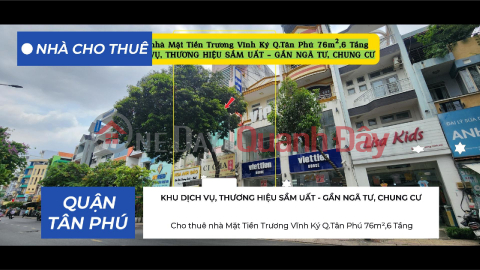 House for rent on Truong Vinh Ky Street, Tan Phu District, 76m², 6 floors, 29 million VND - PRIME LOCATION _0