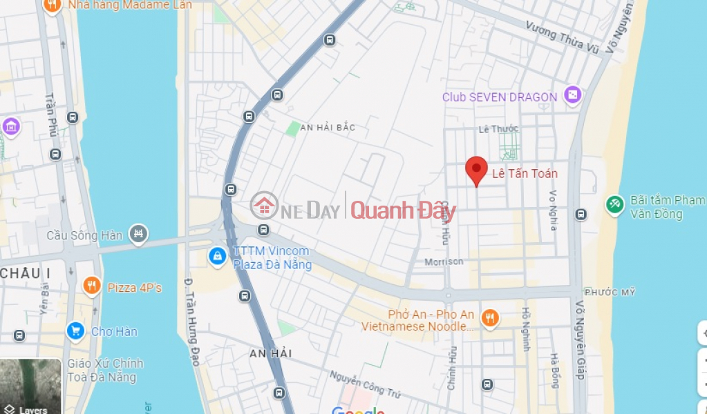 Property Search Vietnam | OneDay | Residential | Sales Listings ► Corner Lot 2 Frontages Le Tan Toan, near Pham Van Dong Beach, 93m2, 7.3m wide