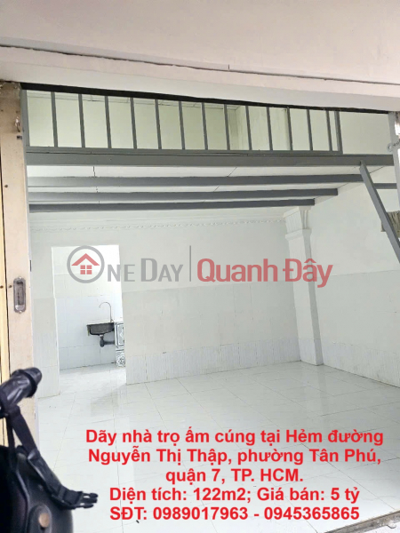 Dãy nhà trọ ấm cúng tại vị trí đẹp quận 7, TP. HCM Đảm bảo Đầu tư là sinh lời! Niêm yết bán