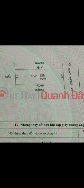 I need to sell 71.6m2 of land in Ngoc Hoa, adjacent to Chuc Son town, Chuong My, Hanoi, with open road, car access. Sales Listings