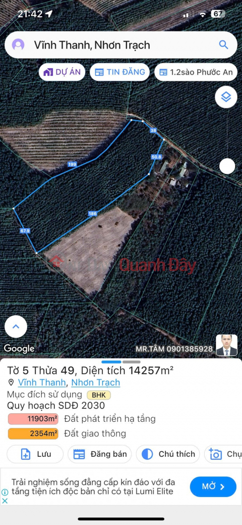 OWNER'S LAND - GOOD PRICE - Nguyen Huu Canh Street, 2km from Nhon Trach District Center _0