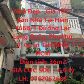 Beautiful House - Good Price - House for Sale at Alley 766B\/1 Lac Long Quan Street, Ward 9, Tan Binh District, HCM _0