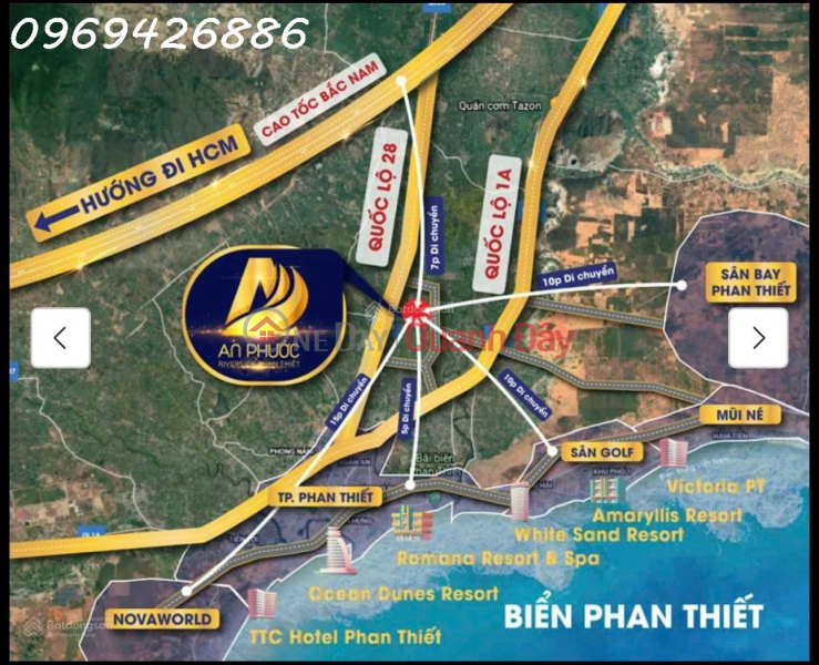 Owner sells 125 m2 plot of land, 13m road, An Phuoc Riverside residential area, 10 million\\/m2 (negotiable) | Vietnam | Sales, đ 10 Million