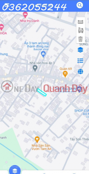 Property Search Vietnam | OneDay | Nhà ở | Niêm yết bán Bán đất thổ cư 2 mặt tiền đường Diên Nghệ, xã Tam An, Long Thành, Đồng Nai