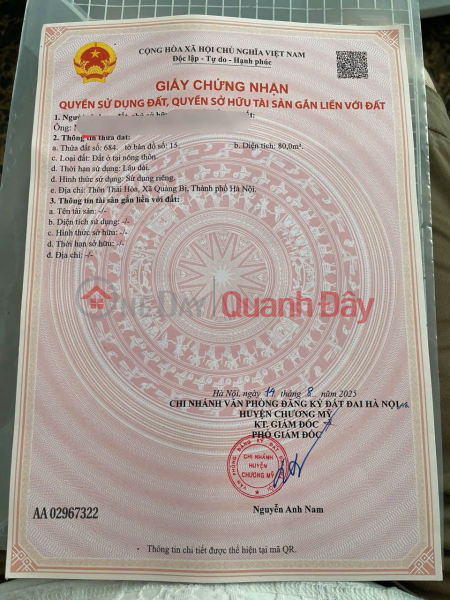 đ 10 triệu HÀNG FO CHÍNH CHỦ BÁN LÔ ĐẤT 80M TẠI HỢP ĐỒNG-CHƯƠNG MỸ-HÀ NỘI