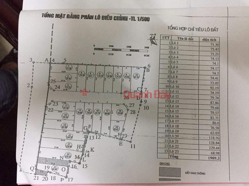 đ 9.5 Billion LAND FOR SALE 118.8M2 AUCTION X5 LUONG QUY XUAN NON DONG ANH (THU LAM) - PRICE 9.X SMALL BILLION