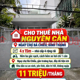 Cho thuê ngay chợ bà Chiểu - nhà C4 , 60m2 chỉ 11tr _0