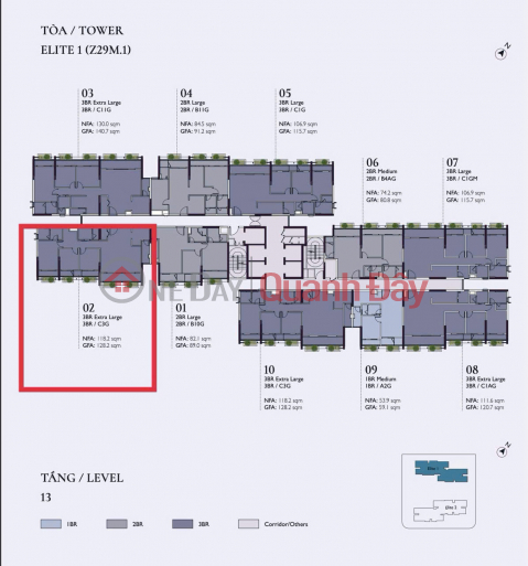 BÁN căn hộ Duplex tòa E1 (Elite 1) Lumi Hà Nội 3PN - 128m2 tầng trung giá chỉ còn 11.3 tỷ _0